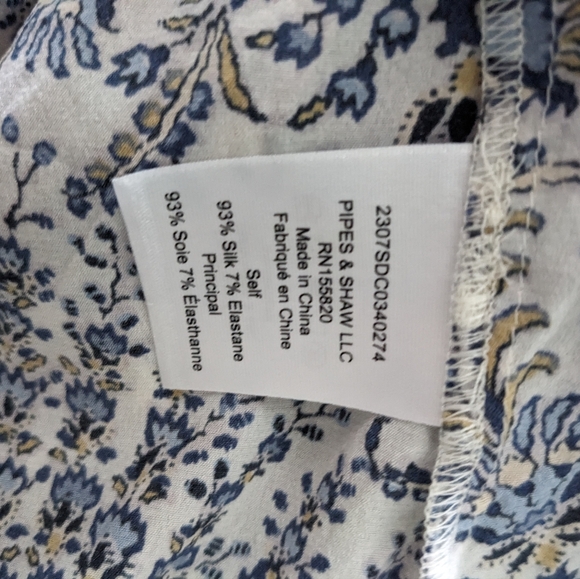 Veronica Beard 14 Henrieta Stretch Silk Floral Multi Blouse Top - Picture 10 of 10